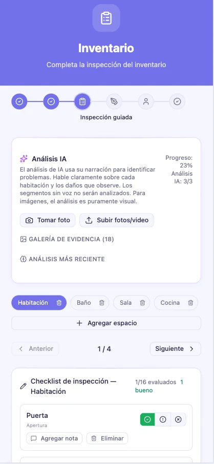 Mobile browser inspector interface using magic link access — no app install required